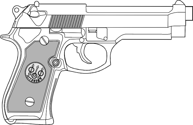 9mm pistol png