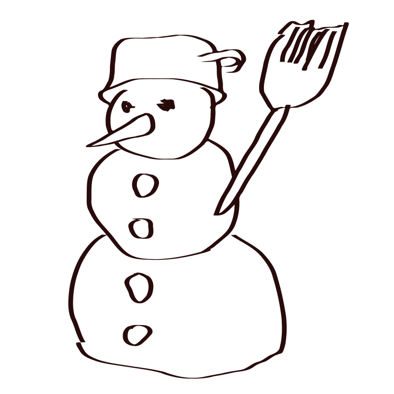 Snowman sketch