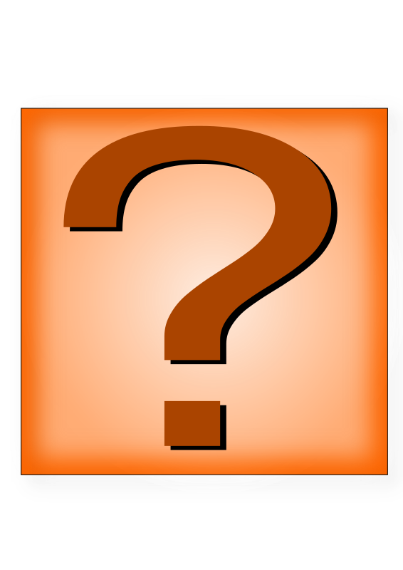 orange question mark clipart