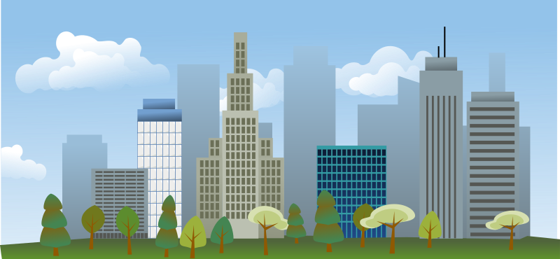 city skyline - Openclipart