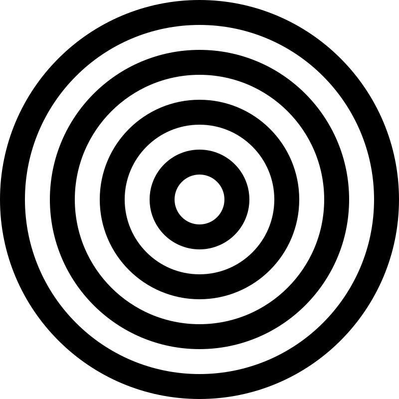 bullseye target clip art black