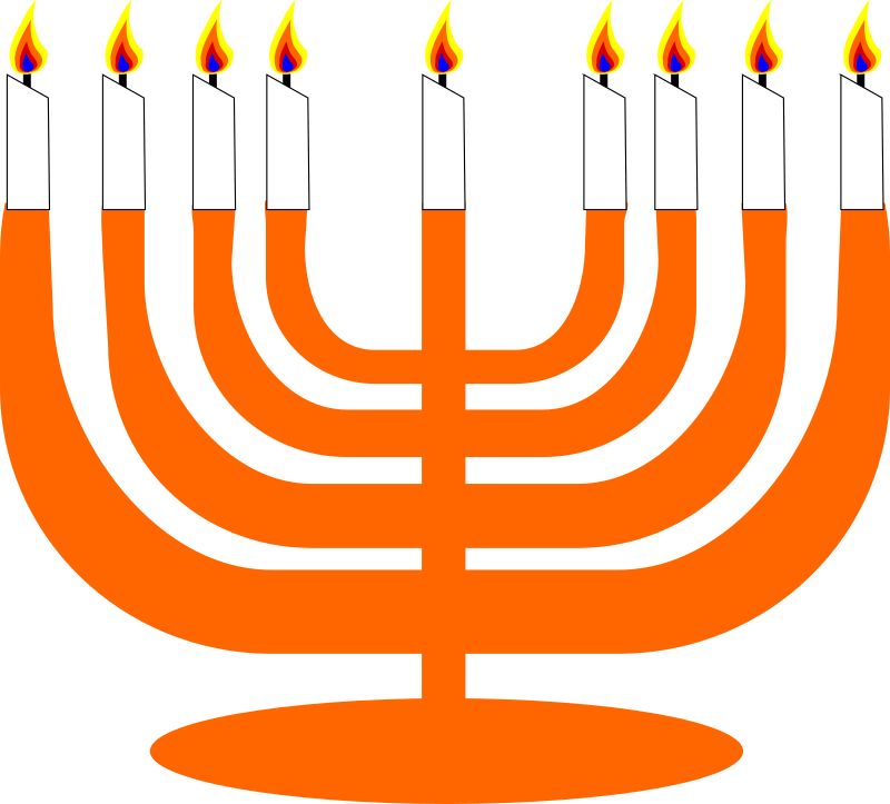 Simple Menorah For Hanukkah