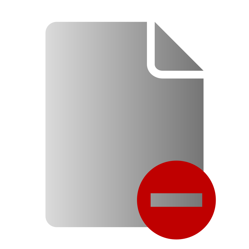 File Delete Icon