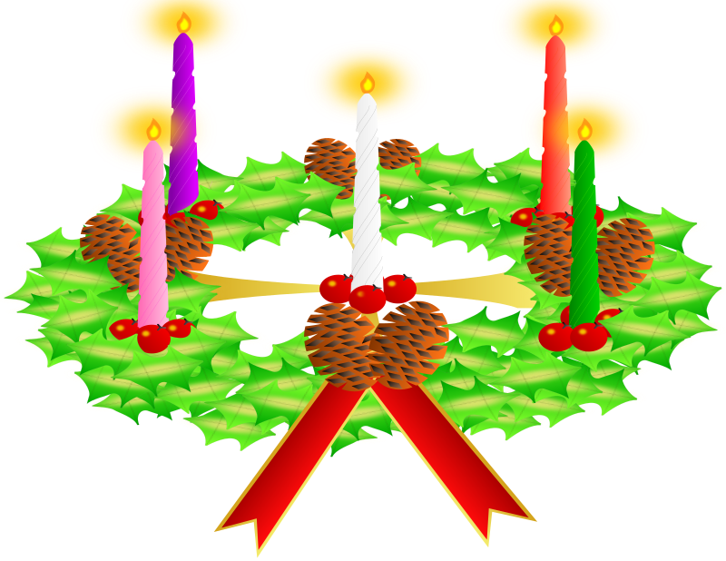 Advent wreath. Advent crown