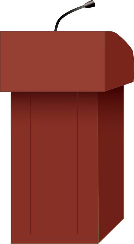 Speaker's podium