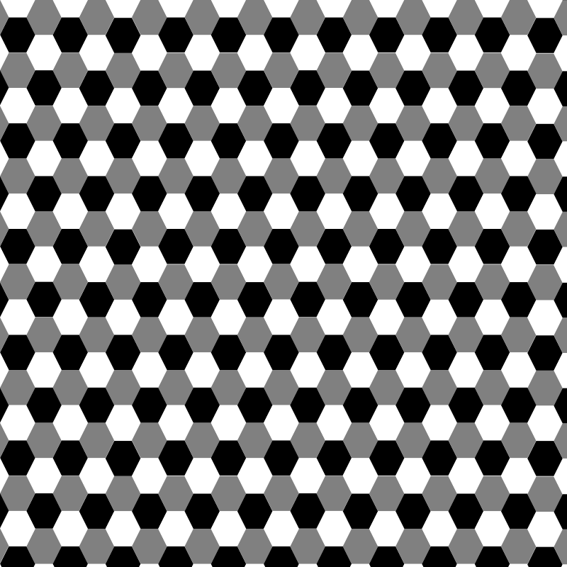 hexagon grayscale