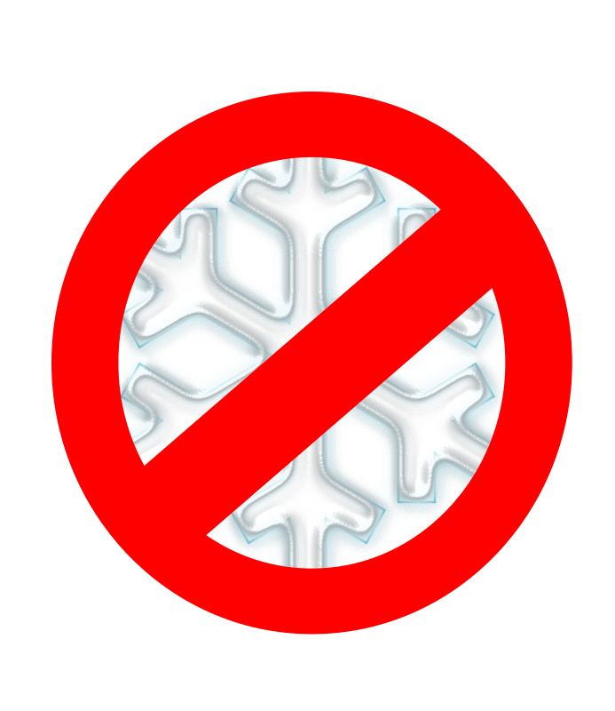 No to snow! Openclipart