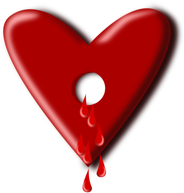 Clipart - bloody heart