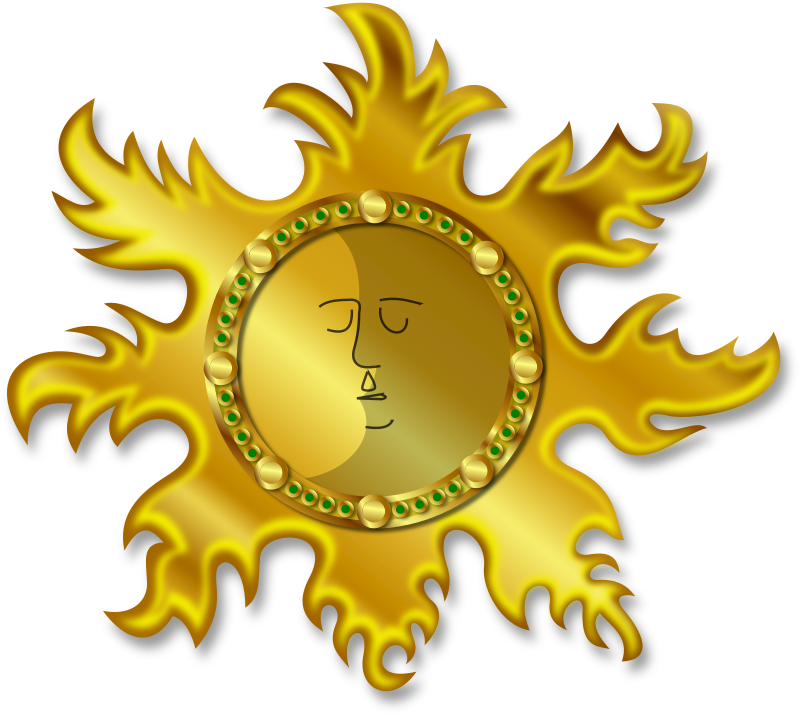 Clipart - Sun and Moon