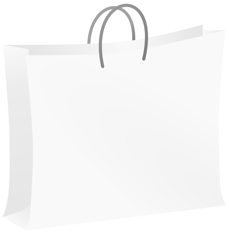 shopping bag clipart black white - photo #7