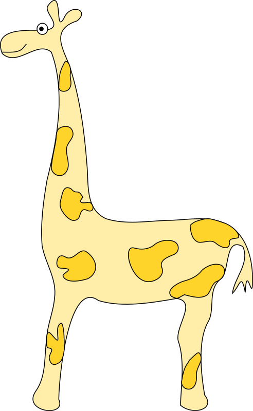 yellow giraffe clipart - photo #27