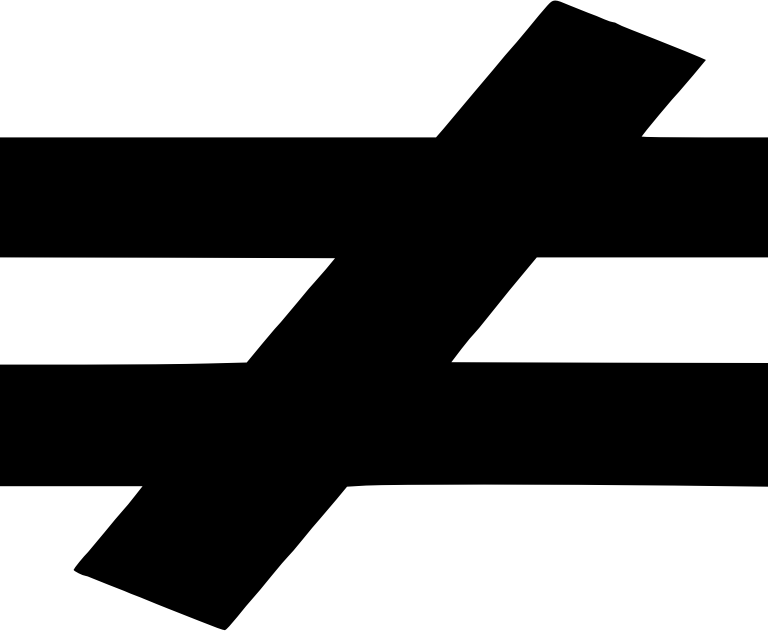 math mode - Not equal sign (≠) with a vertical bar - TeX - LaTeX ...