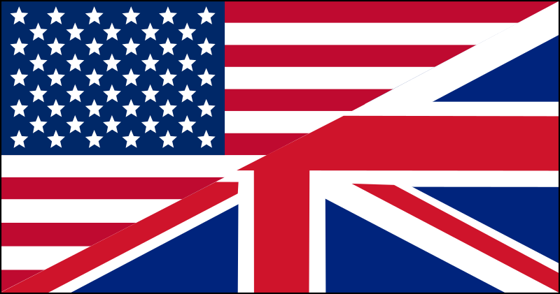 Clipart - US/UK flag
