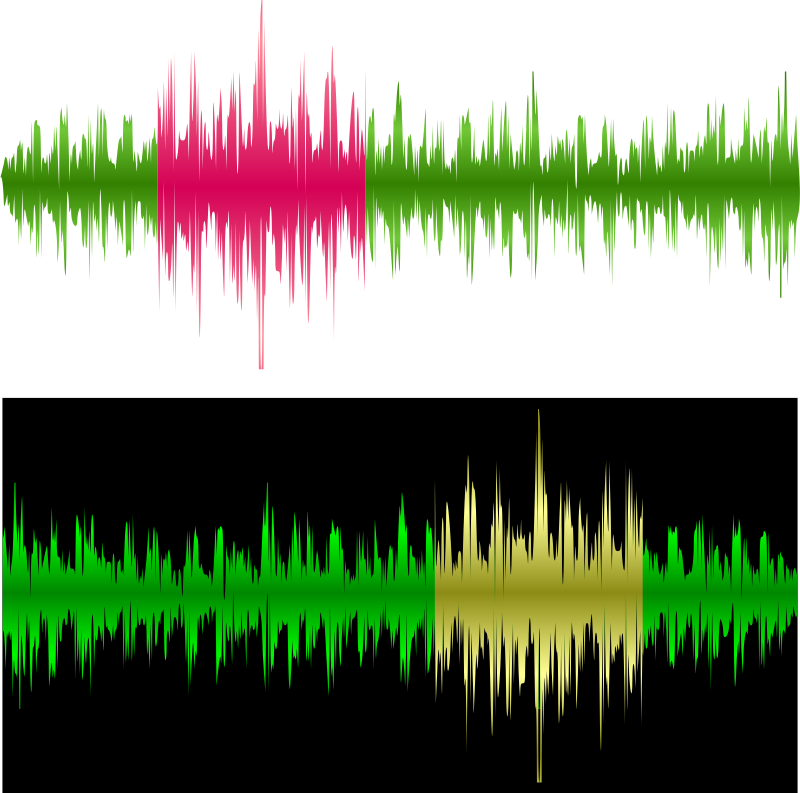 Clipart Two waveforms