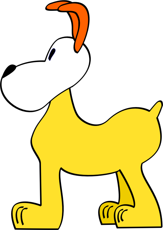 yellow dog clipart - photo #3