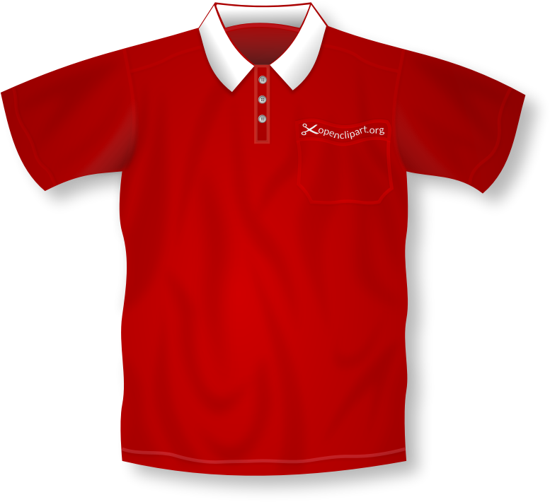 Download Clipart - Red Polo Shirt