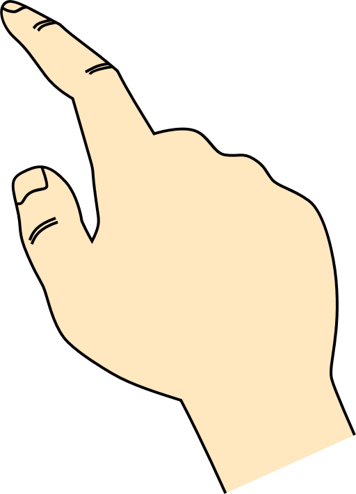 Clipart - Pointing finger