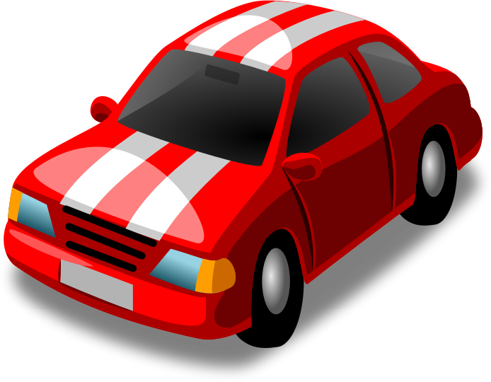 Clipart - little red racing car