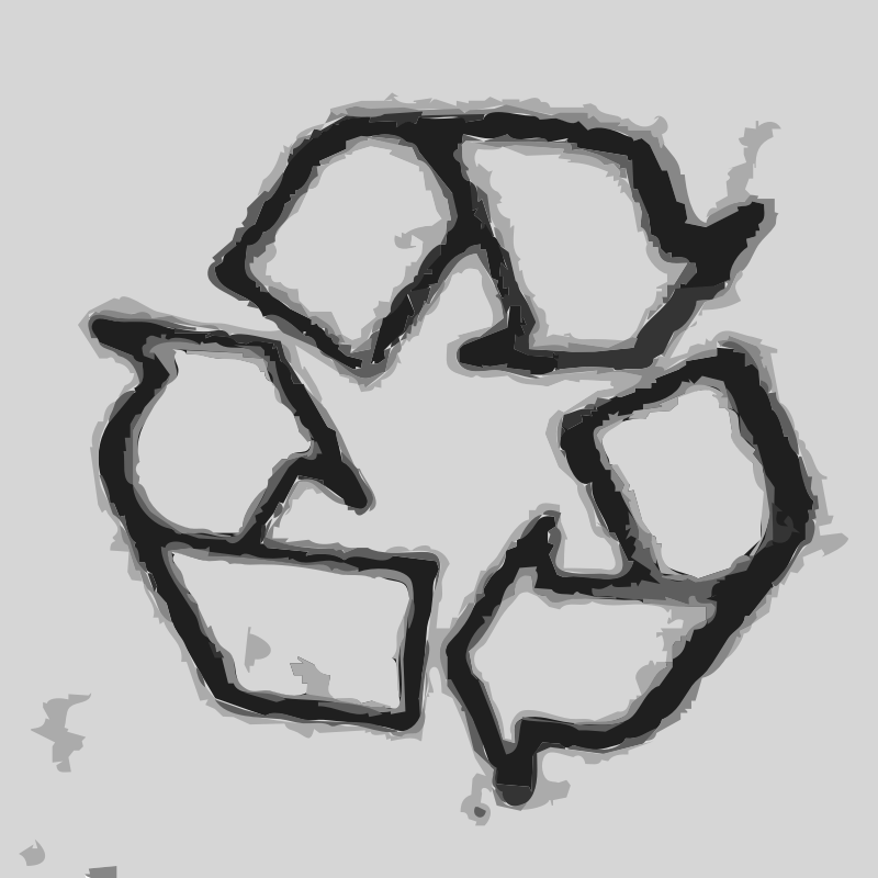 Clipart - The recycle icon