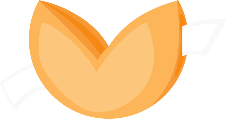 Clipart - Fortune cookie