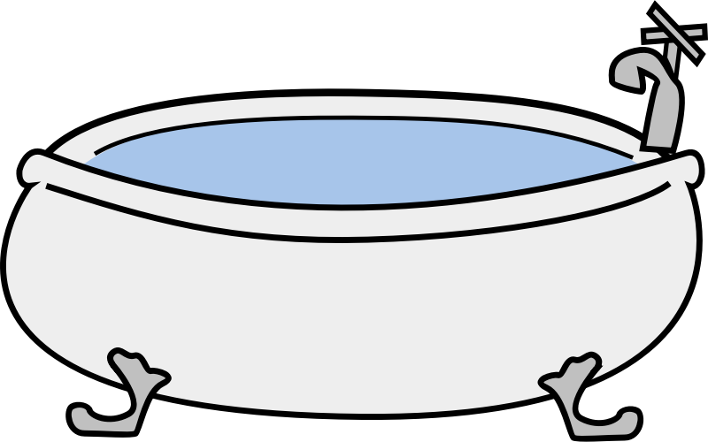 Clipart - Bathtub 1