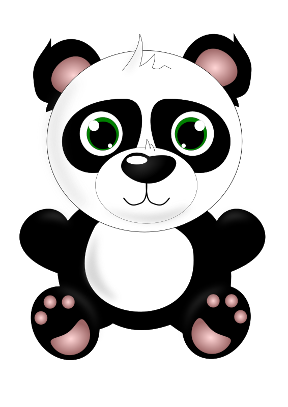 Download Clipart - Baby panda