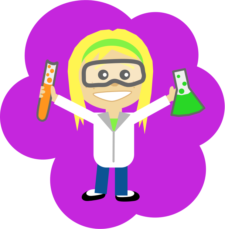 Science Girl by Scout - A science girl.