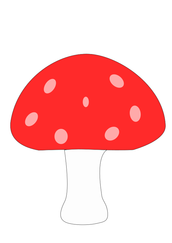 red mushroom clipart - photo #19