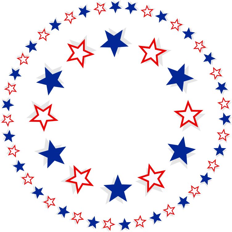 Clipart - Patriotic Stars