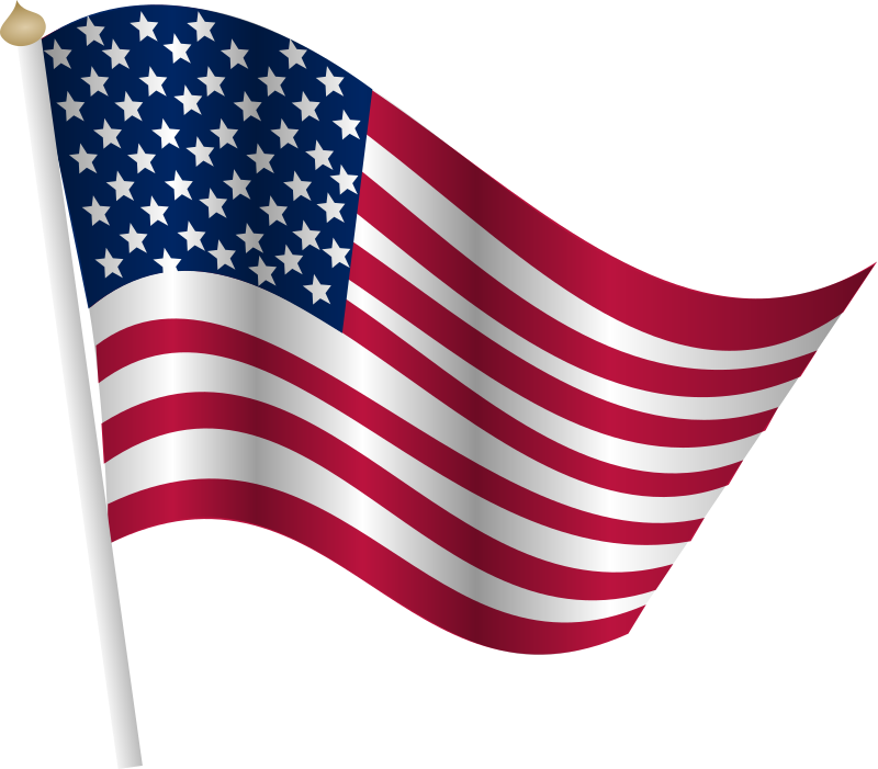 free animated clip art american flag - photo #39