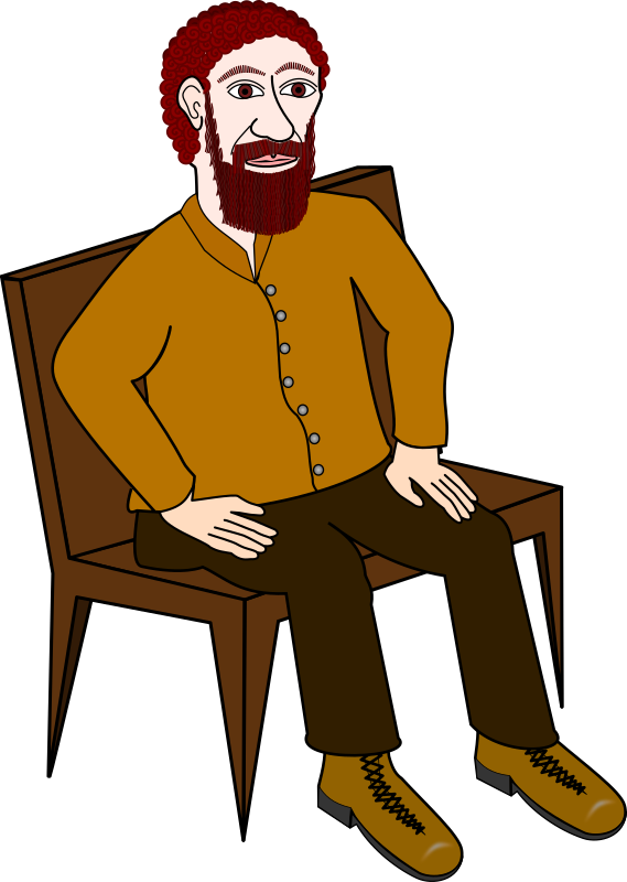 clipart man sitting - photo #25