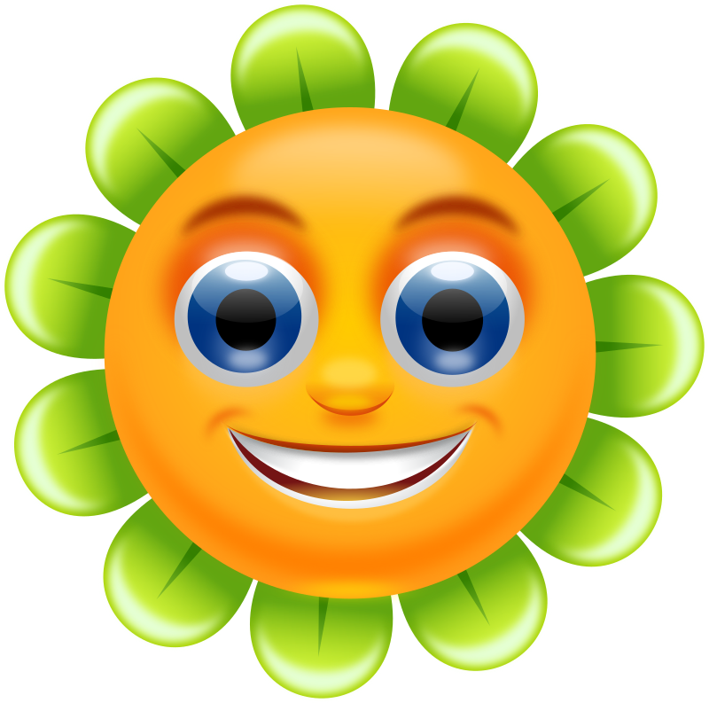 free smiling flower clipart - photo #19