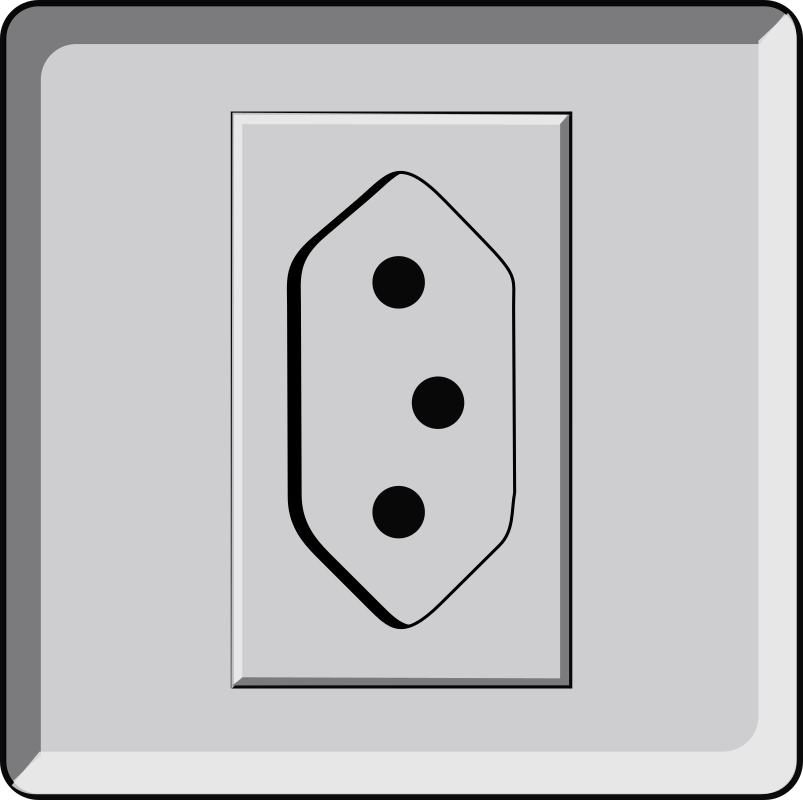 Clipart - Tomada ABNT wall socket