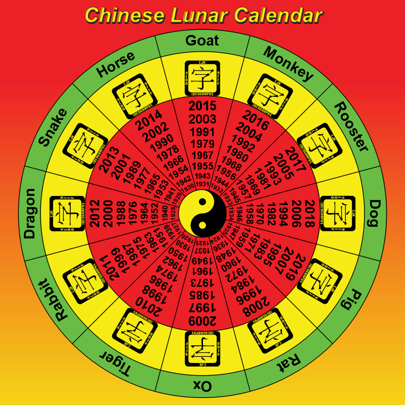 Clipart Chinese Lunar Calendar 4