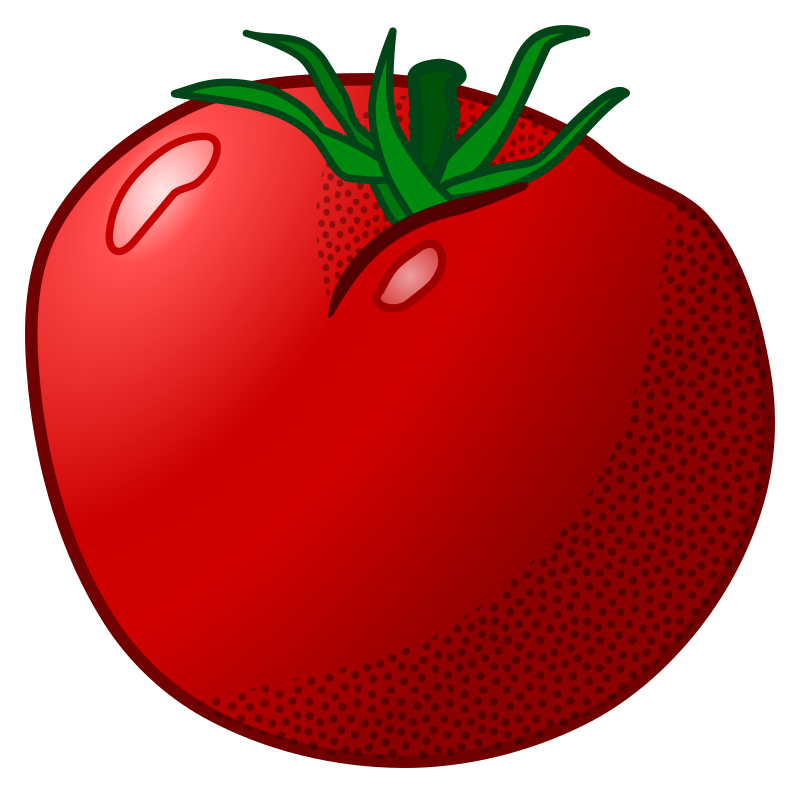 Clipart - Tomato - Coloured