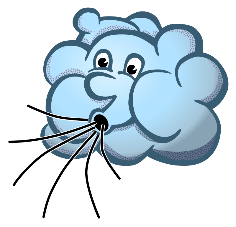 Clipart - wind - coloured