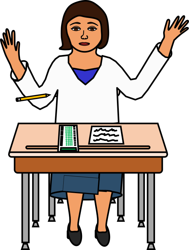 clipart of girl taking test - photo #50