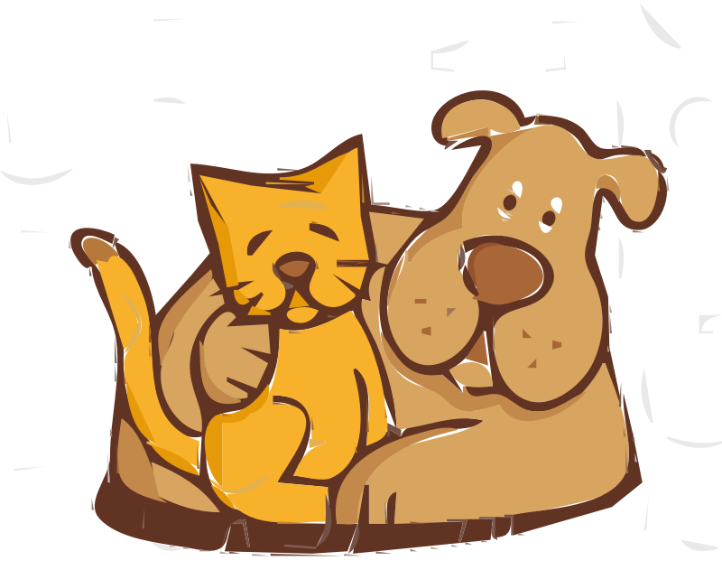 clipart of cat and dog - photo #14