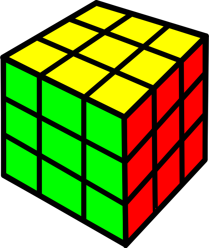 Rubik cube by nicubunu - A Rubik's cube puzzle game