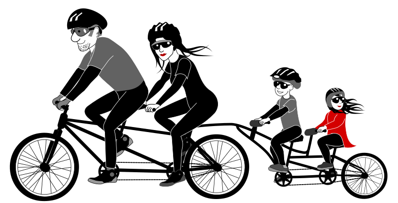 family biking clipart - photo #34