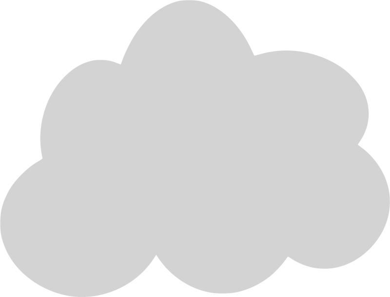 Clipart - Grey Cloud icon