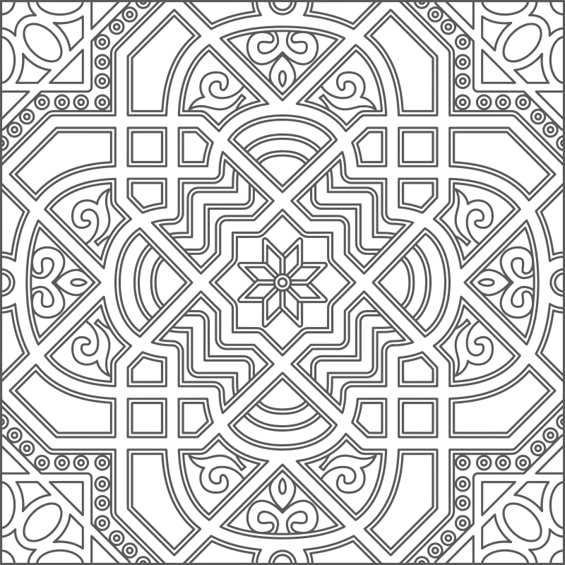 Line Design Art Png : Clipart black and white geometric line art