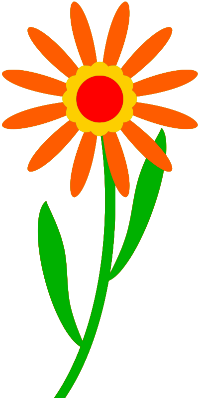 orange flower clip art free - photo #46