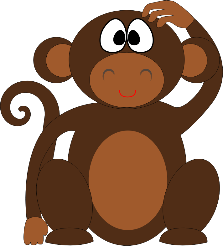 Clipart - Cartoon Monkey