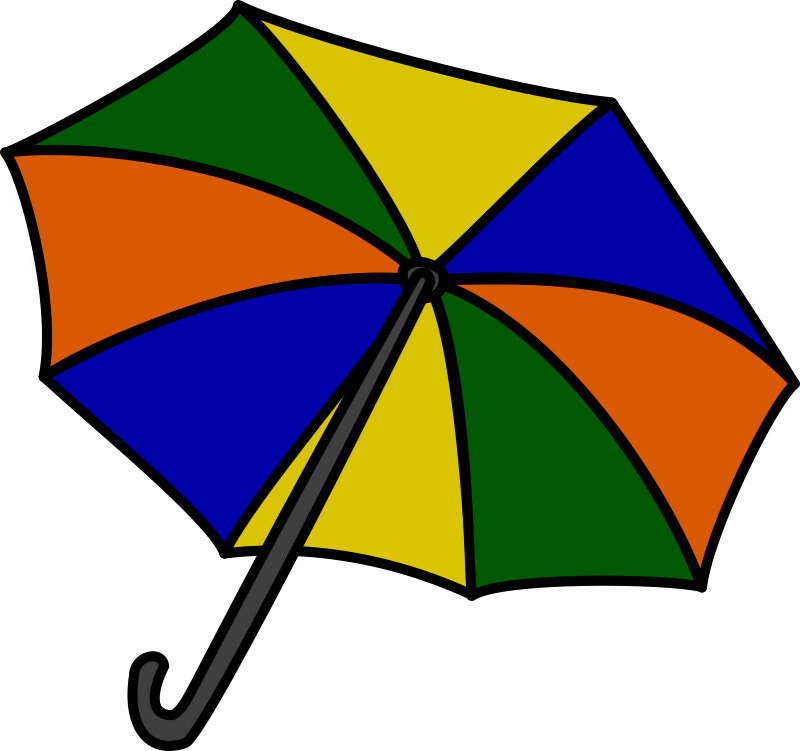 Umbrella by nicubunu - multi-colored umbrella