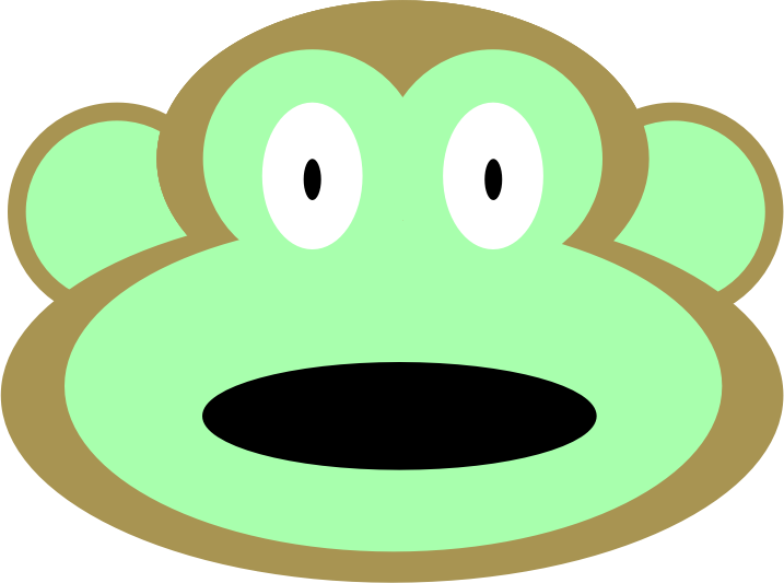 clipart of monkey face - photo #46