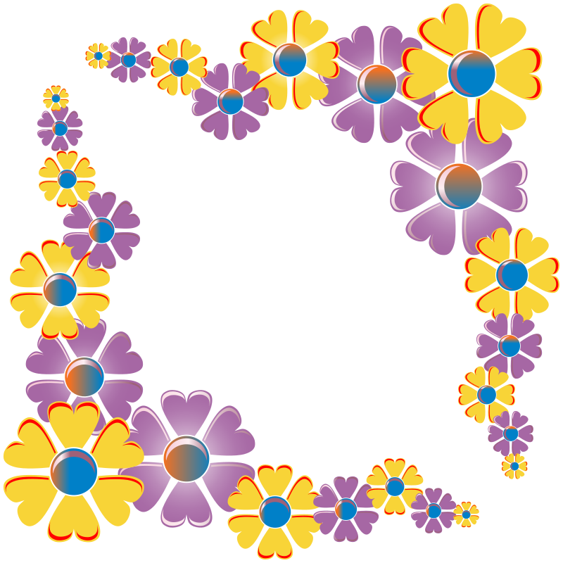 clipart flower frame - photo #29