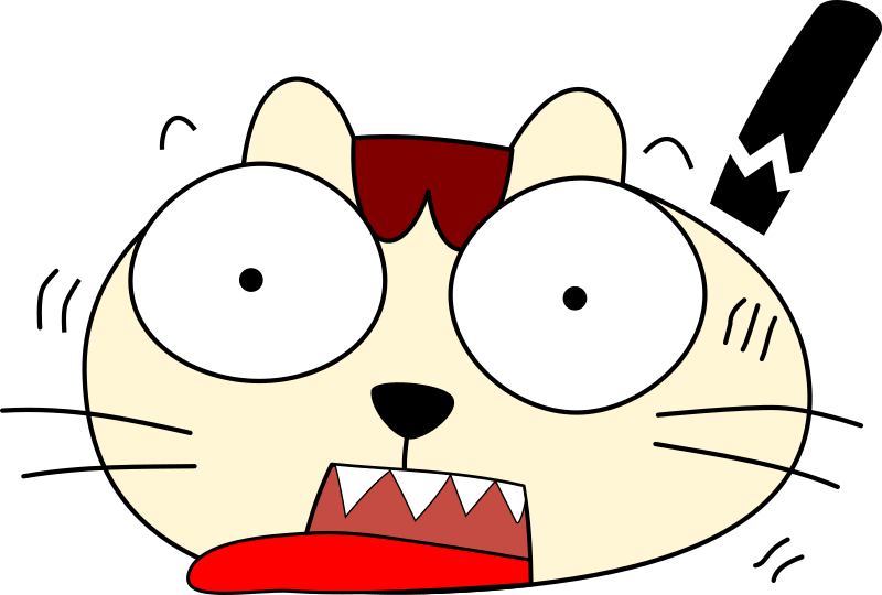 clipart scared cat - photo #35