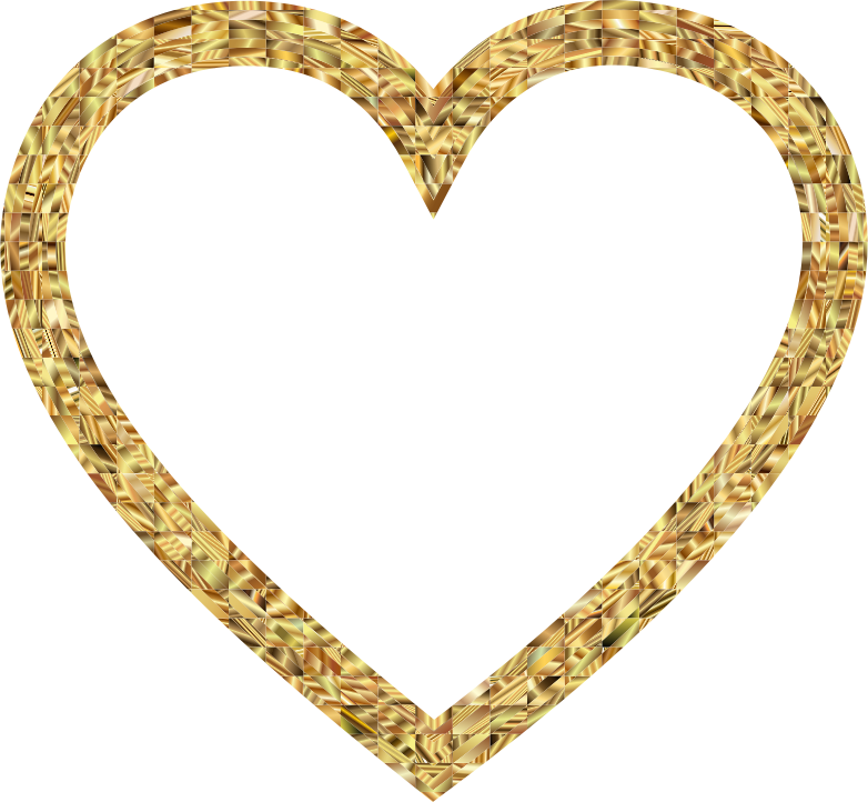 gold heart clip art free - photo #40