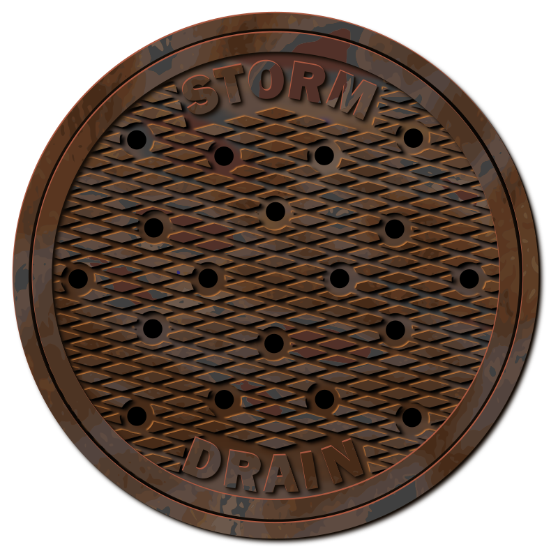 Clipart - Storm Drain Manhole Cover